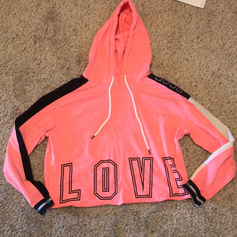 Inspired by Hearts - Crop Top Hoodie - SzM